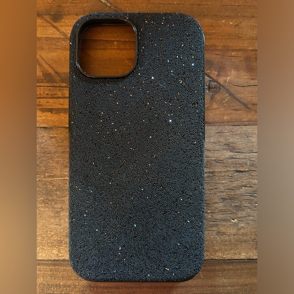 Swarovski iPhone 14 phone case black crystal